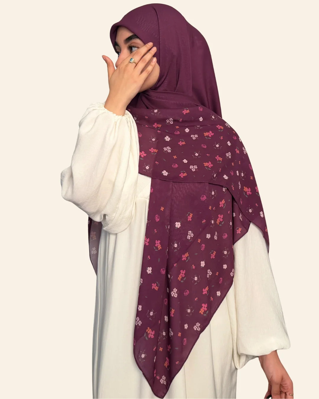 Amarante Hijab - Back View
