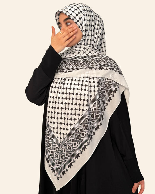 Mithaq Keffiyeh Hijab - View 2