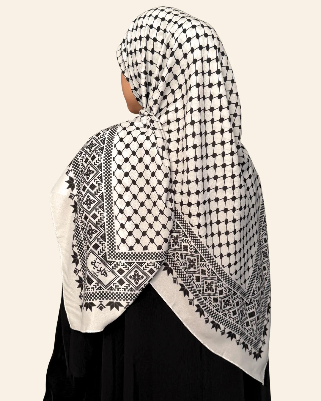 Mithaq Keffiyeh Hijab - Detail View